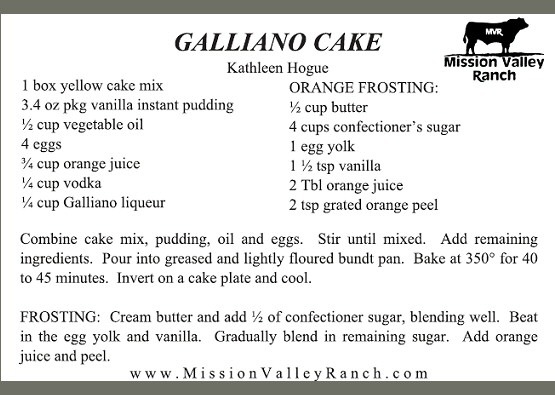 Galliano Cake